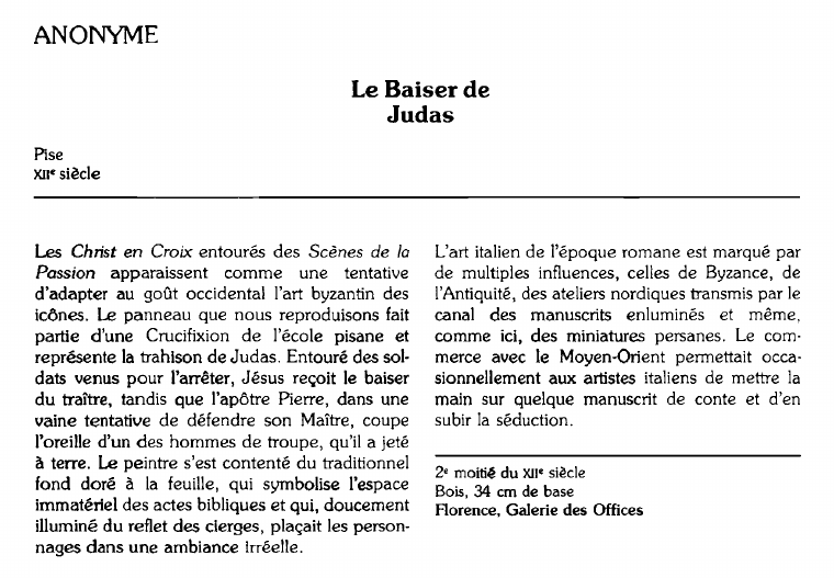 Prévisualisation du document ANONYME:Le Baiser deJudas.