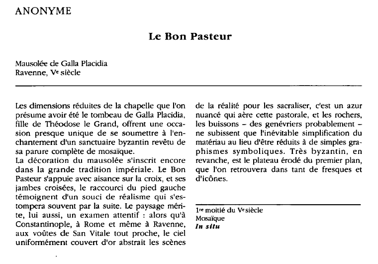 Prévisualisation du document ANONYME:Le Bon Pasteur.