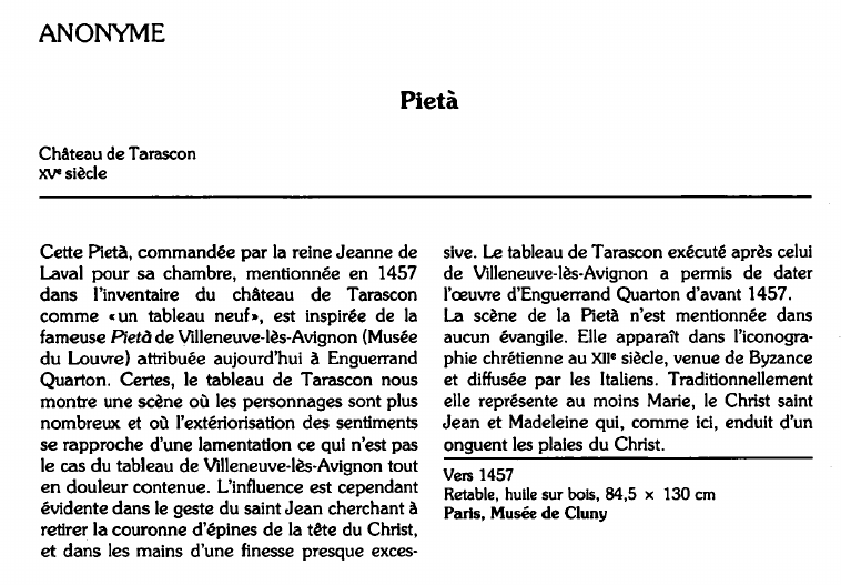 Prévisualisation du document ANONYME:Pietà (analyse du tableau).