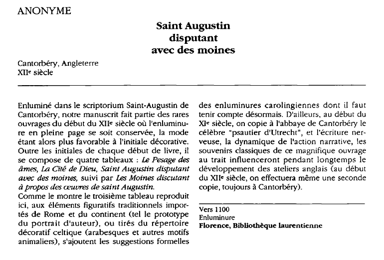 Prévisualisation du document ANONYME:Saint Augustindisputantavec des moines.