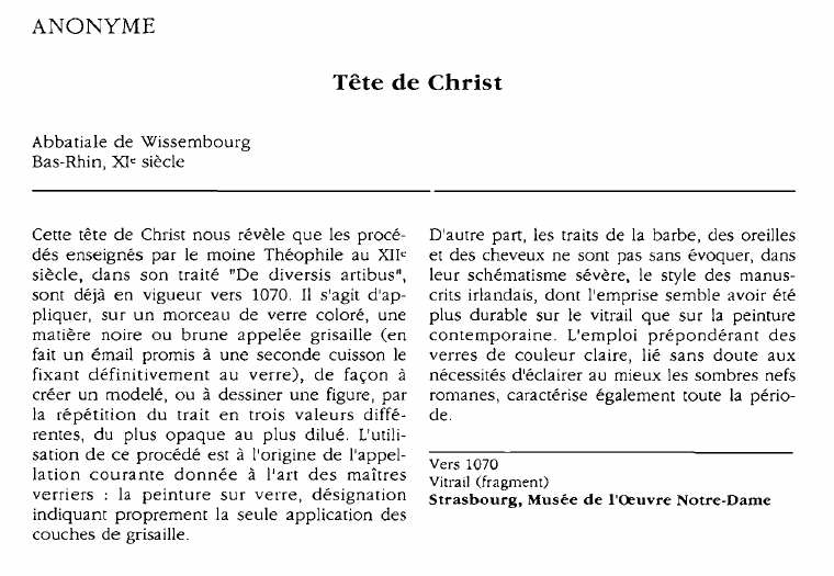 Prévisualisation du document ANONYME:Tête de Christ.