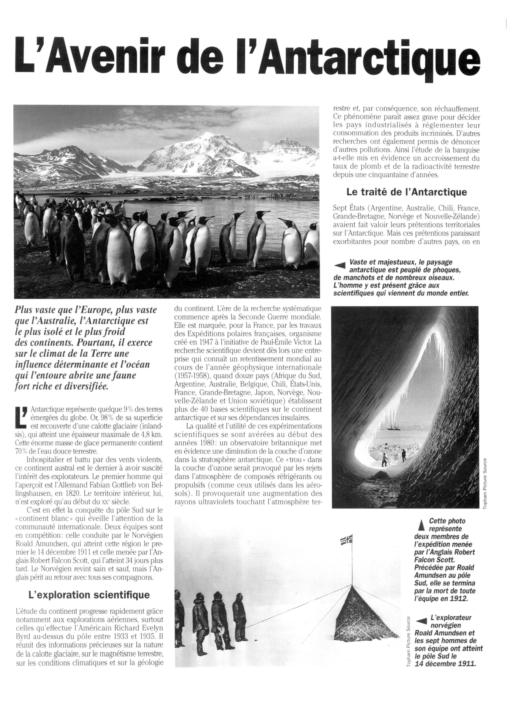 Prévisualisation du document Antarctique, le 6e continent