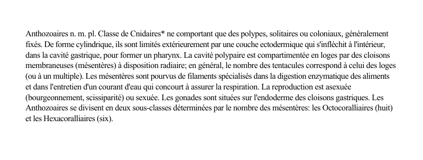 Prévisualisation du document Anthozoaires n.