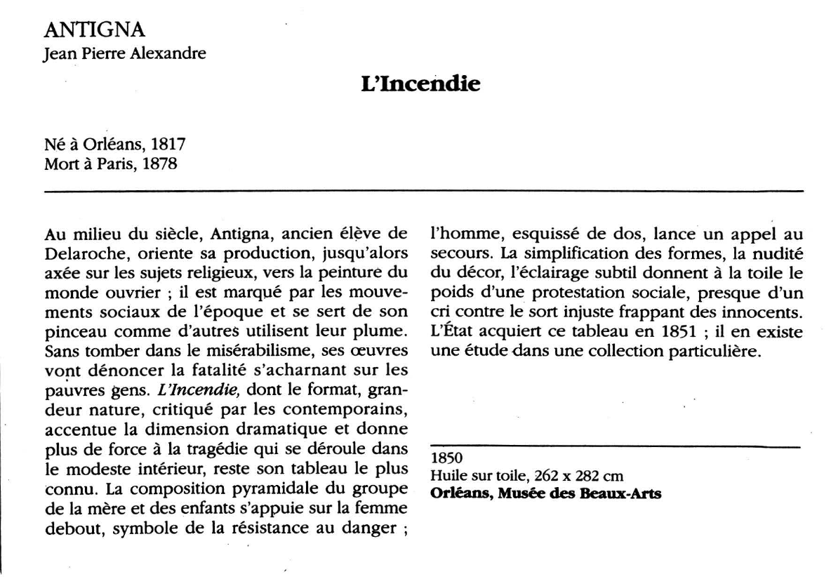 Prévisualisation du document ANTIGNA Jean Pierre Alexandre : L'Incendie