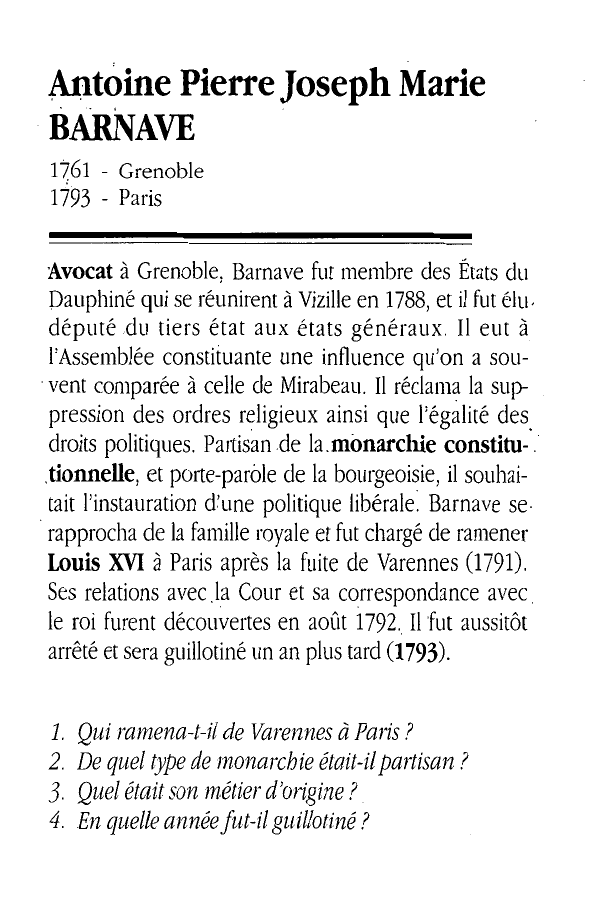 Prévisualisation du document Antoine Barnave