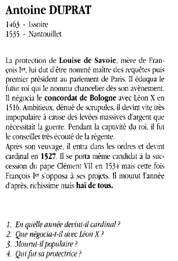 Prévisualisation du document Antoine DUPRAT
