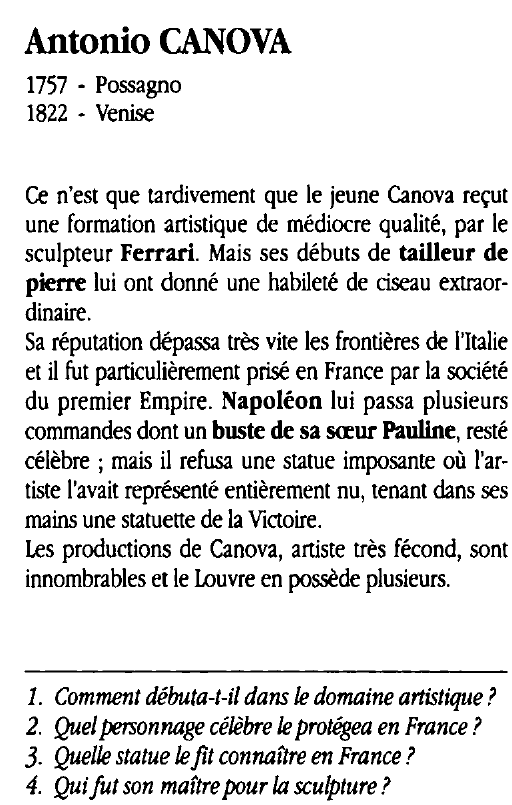 Prévisualisation du document Antonio CANOVA