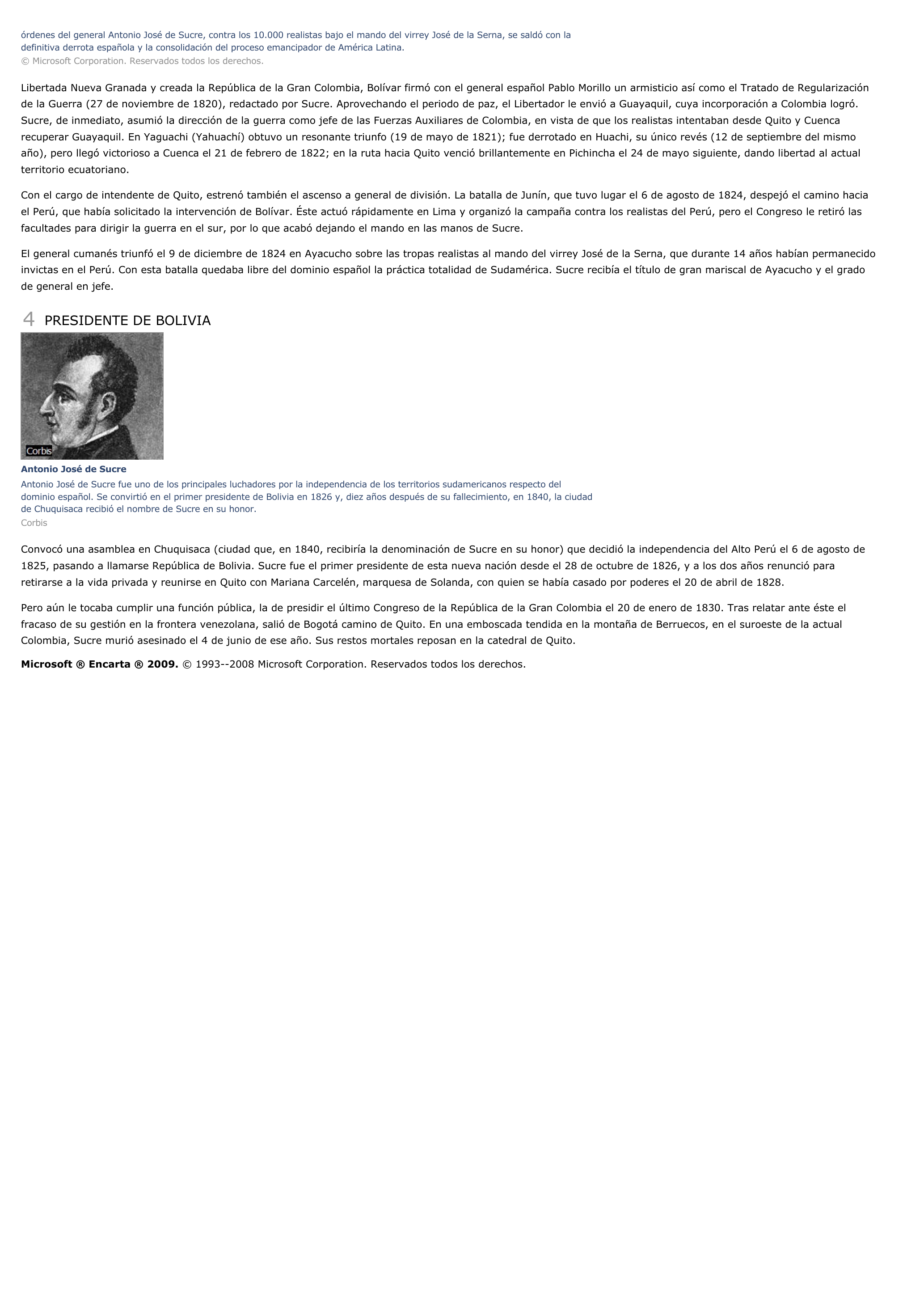 Prévisualisation du document Antonio José de Sucre - historia.
