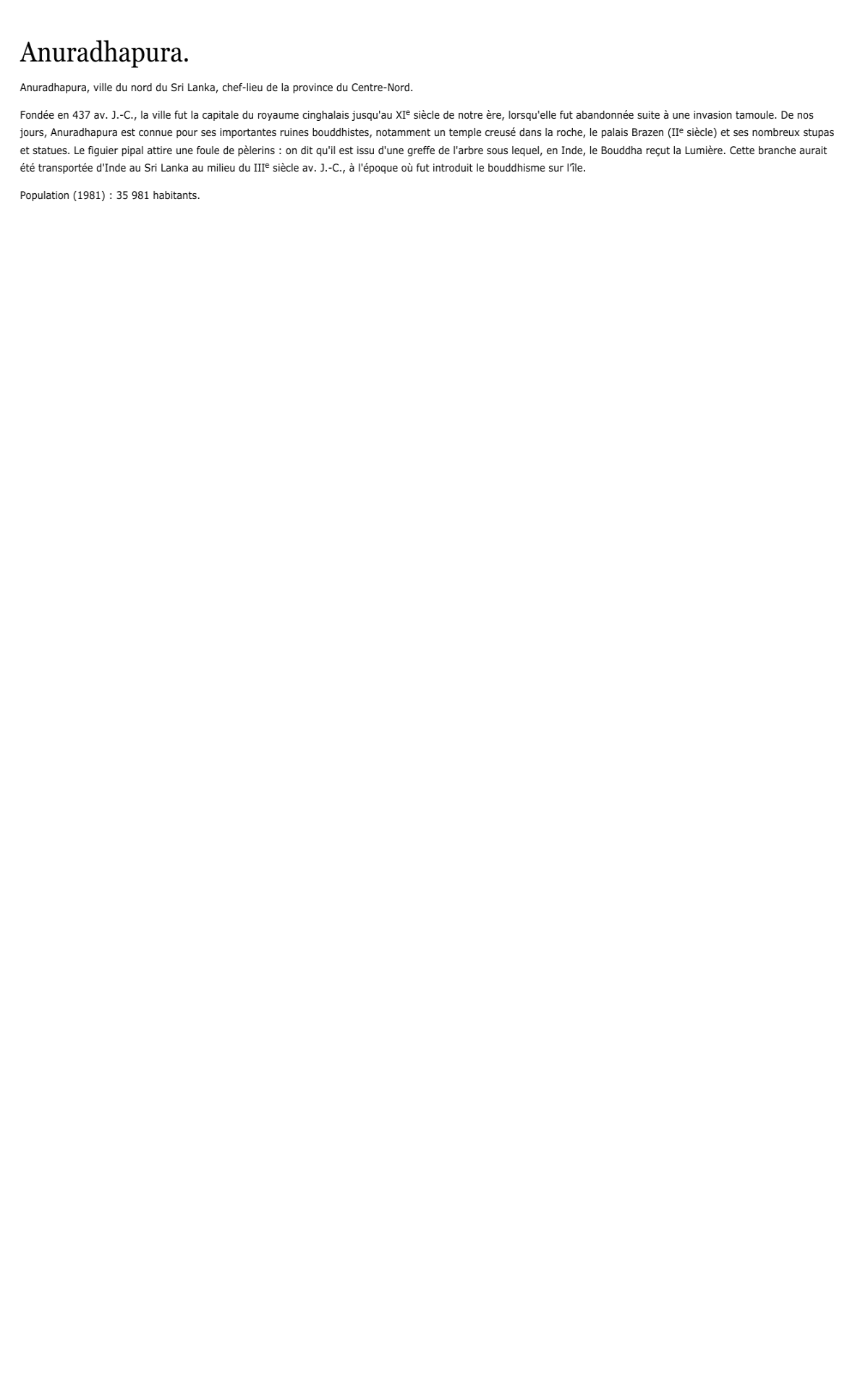 Prévisualisation du document Anuradhapura.