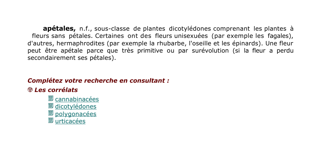 Prévisualisation du document apétales, n.