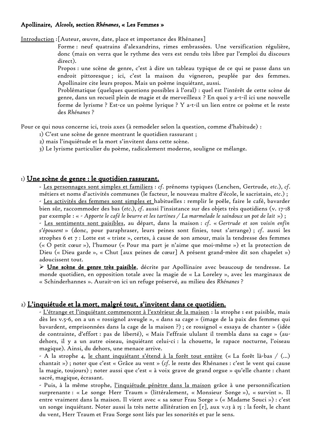 Prévisualisation du document Apollinaire, Alcools, section Rhénanes, « Les Femmes »