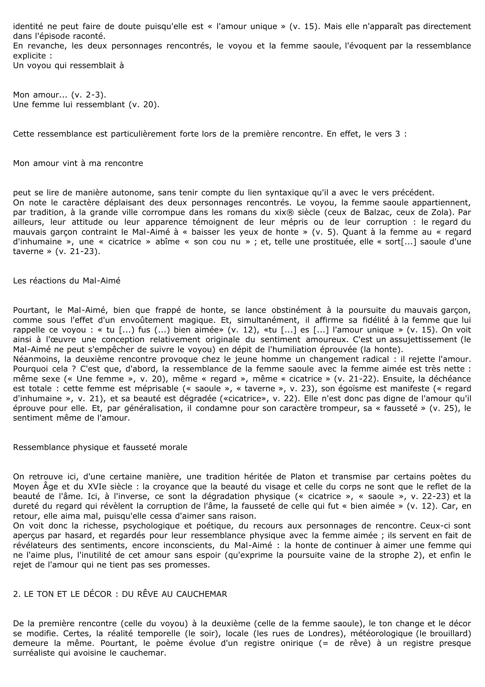 Prévisualisation du document APOLLINAIRE: La Chanson du Mal-aimé (Strophes 1 à 5) - LECTURE MÉTHODIQUE