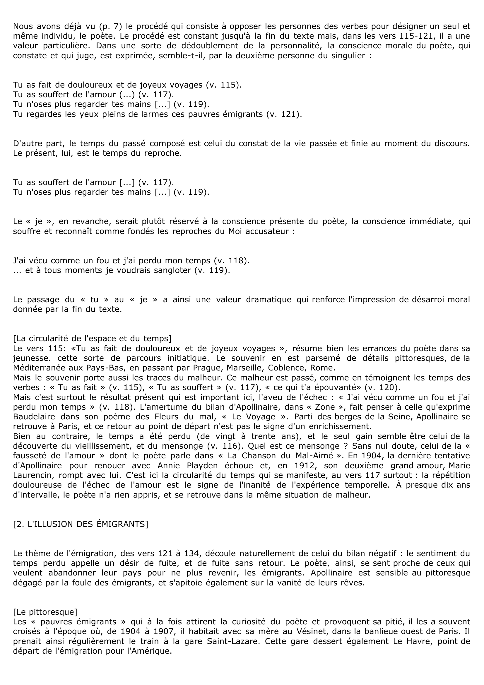 Prévisualisation du document Apollinaire: ZONE (Fin du poème) COMMENTAIRE COMPOSÉ