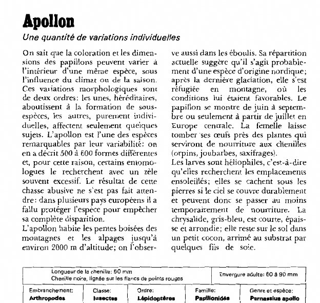 Prévisualisation du document Apollon:Une quantité de variations individuelles.