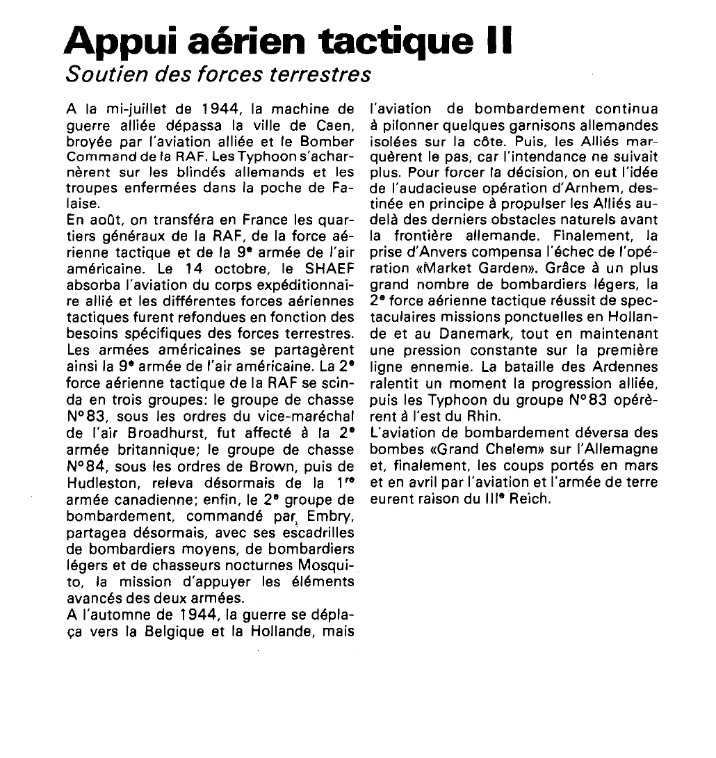 Prévisualisation du document Appui aérien tactique (seconde guerre mondiale).
