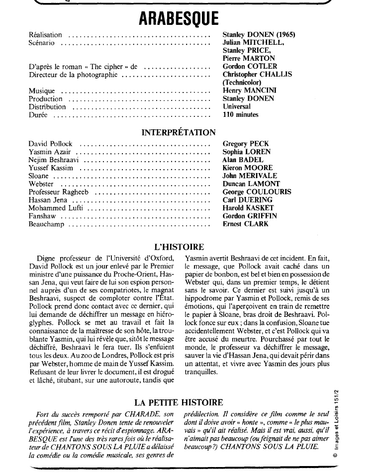 Prévisualisation du document ARABESQUE