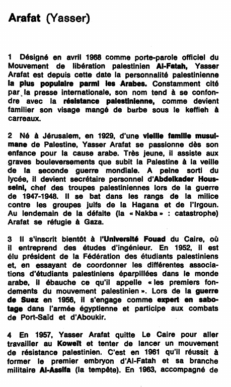 Prévisualisation du document Arafat (Yasser)