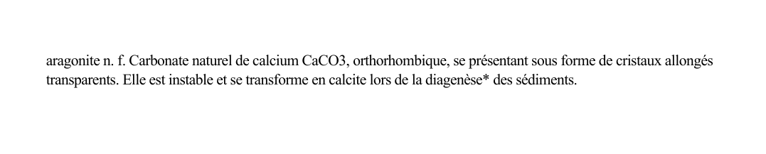 Prévisualisation du document aragonite n.