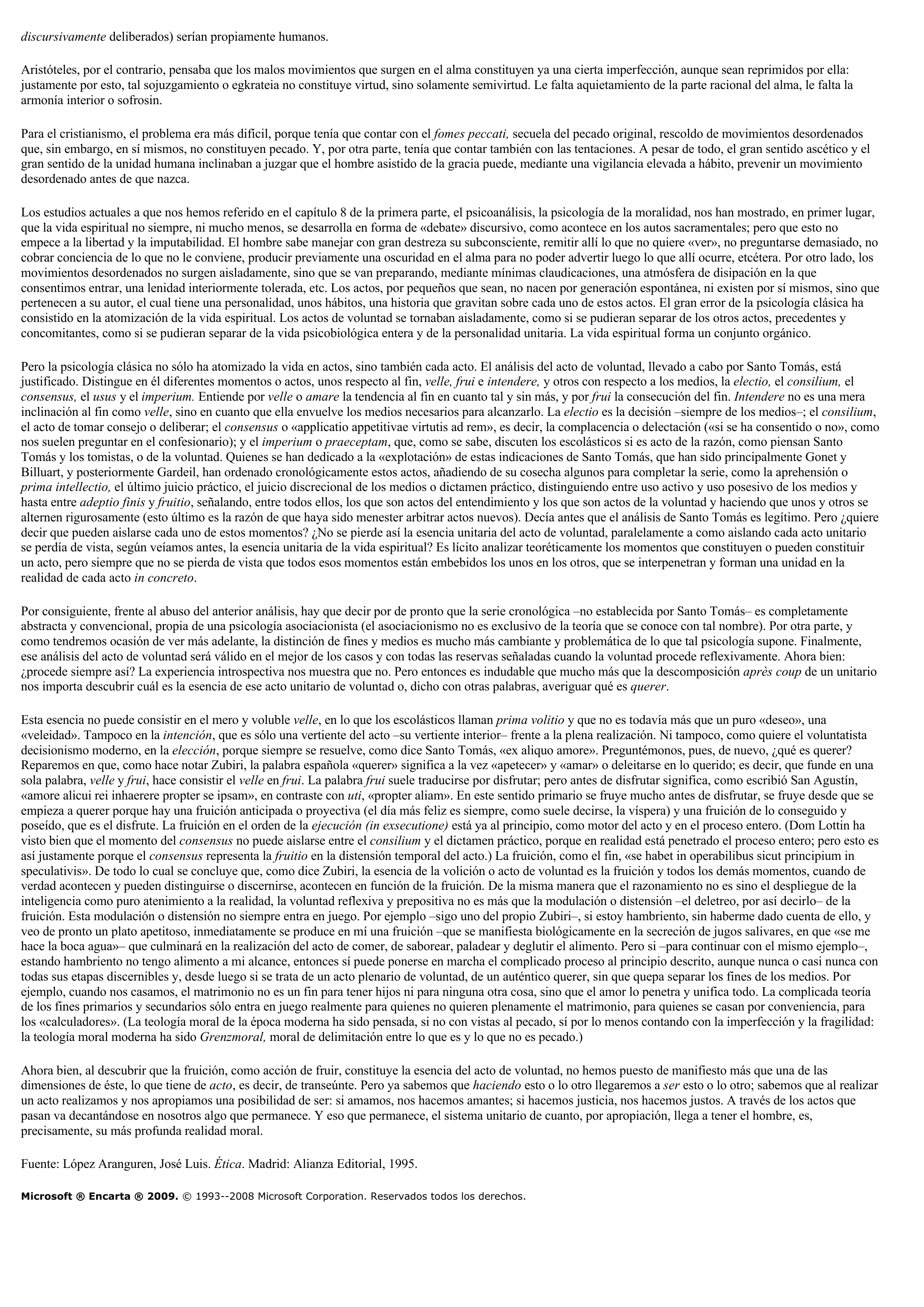 Prévisualisation du document Aranguren: objeto material de la ética - antología.