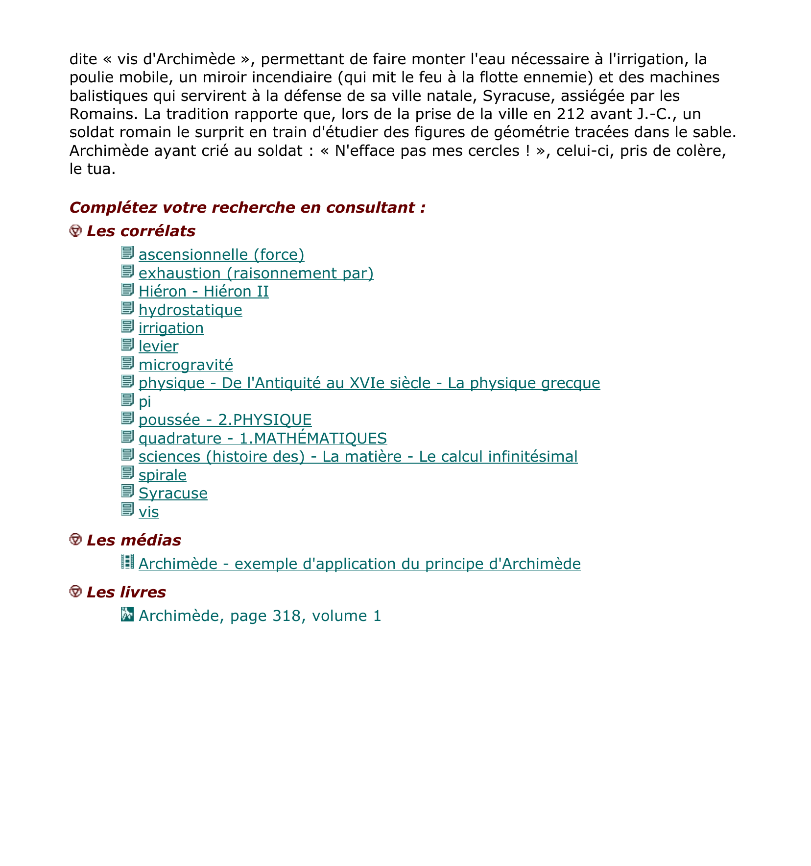 Prévisualisation du document Archimède - encyclopédie.