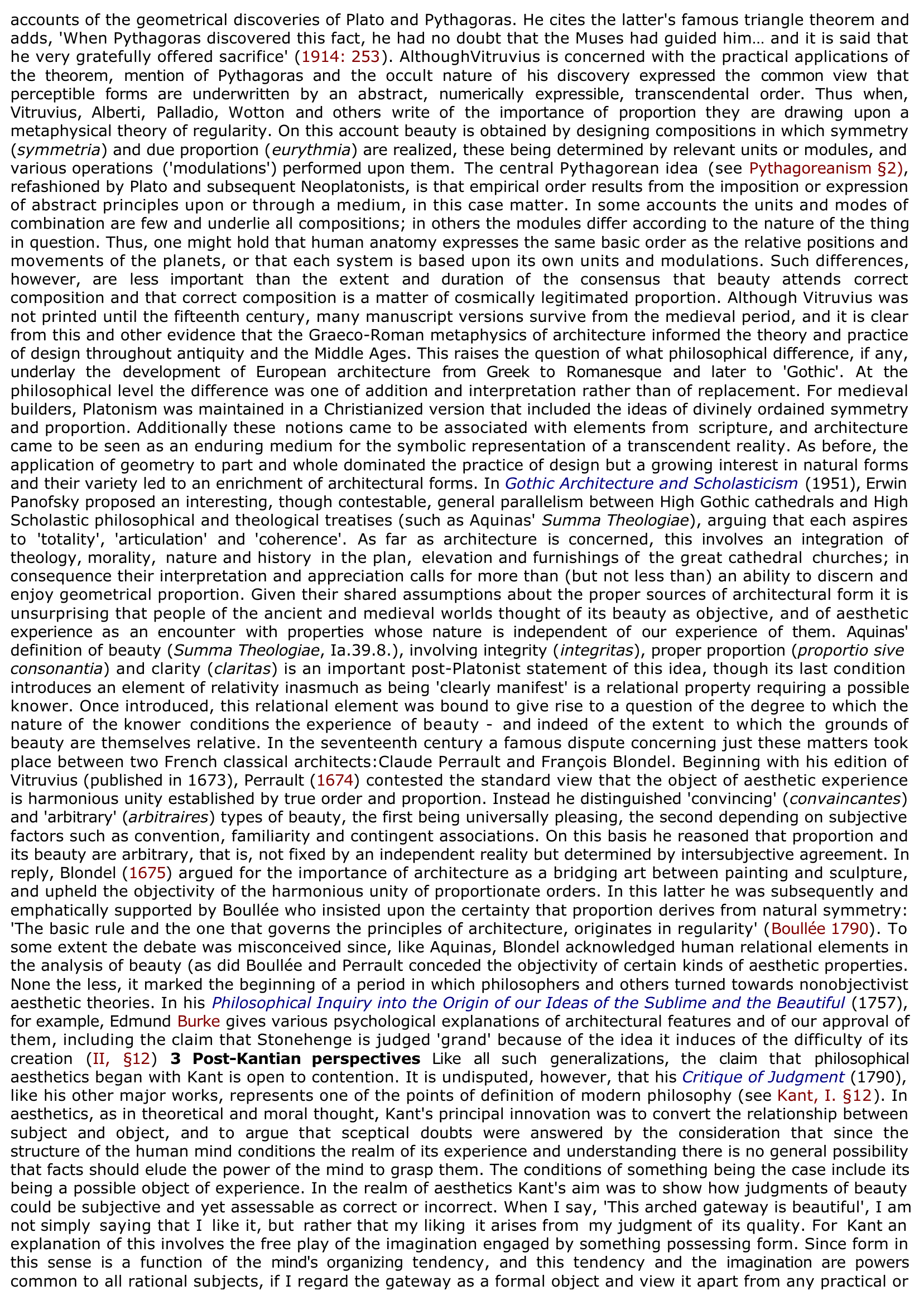 Prévisualisation du document Architecture, aesthetics of