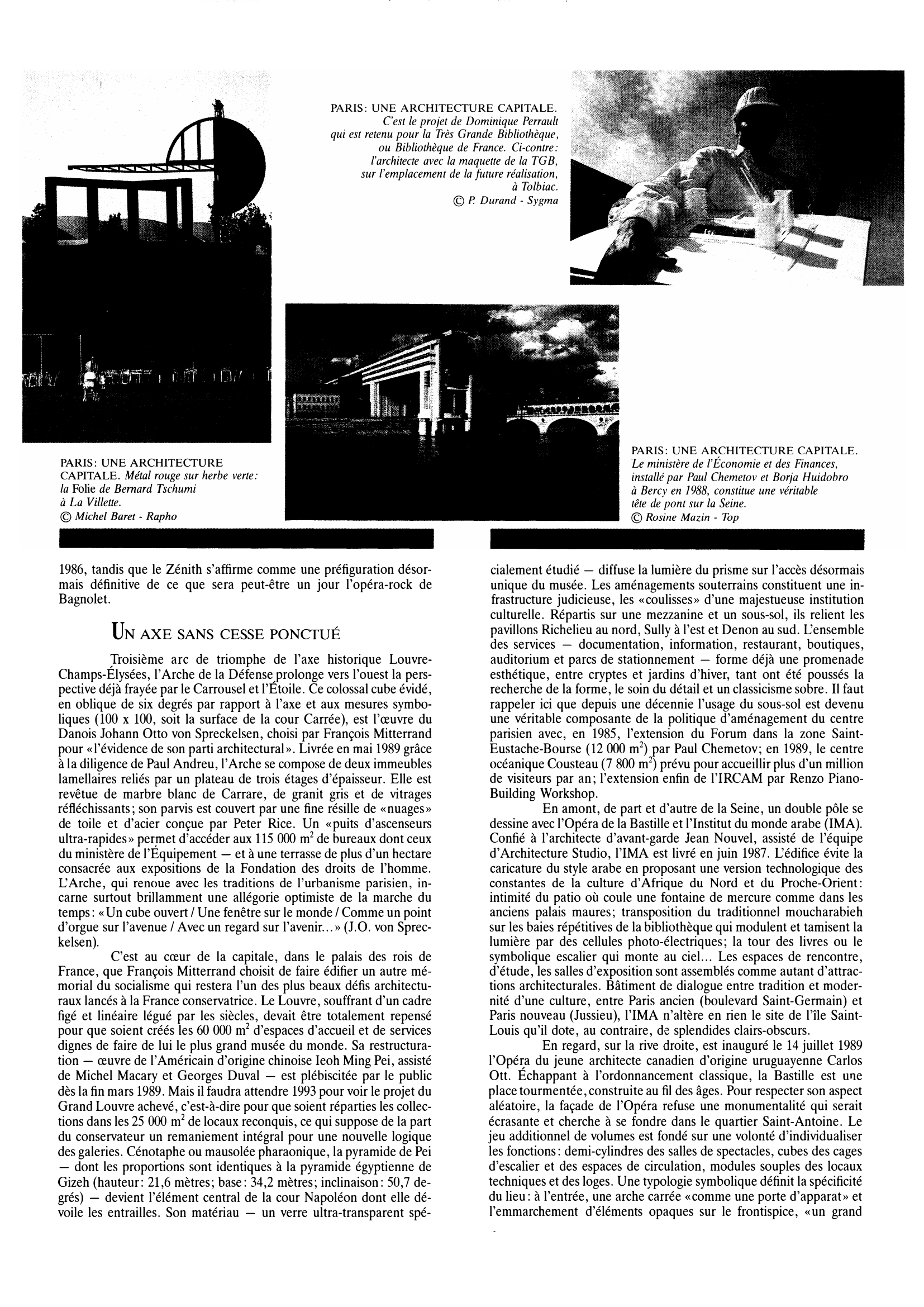 Prévisualisation du document Architecture dans Paris dans les années 1980 : Histoire