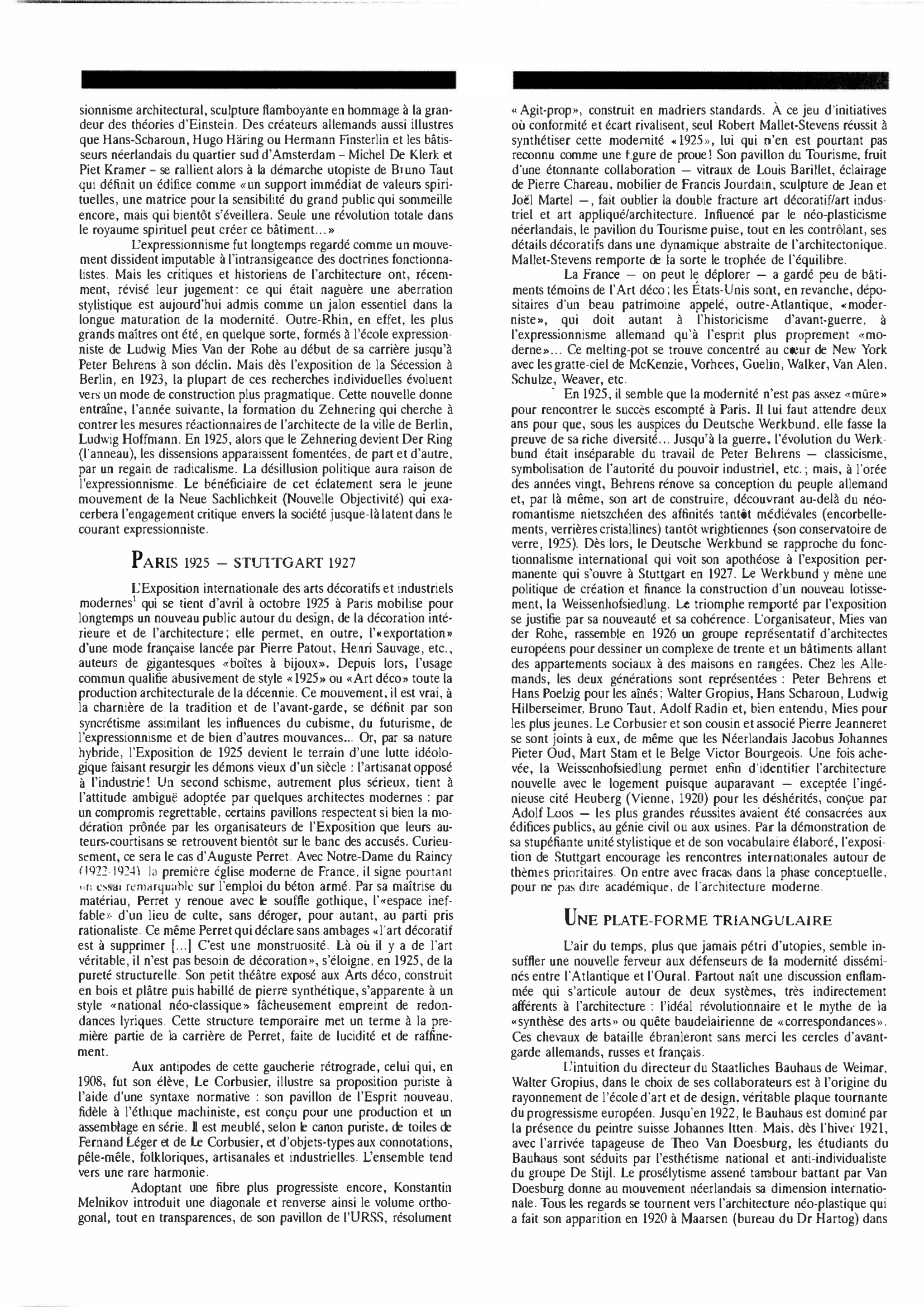 Prévisualisation du document ARCHITECTURE de 1920 à 1929 : Histoire