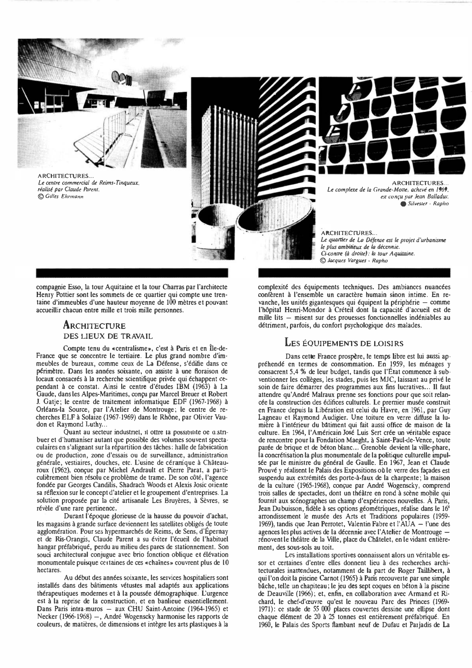 Prévisualisation du document Architectures    ET URBANISME de 1960 à 1969 : Histoire