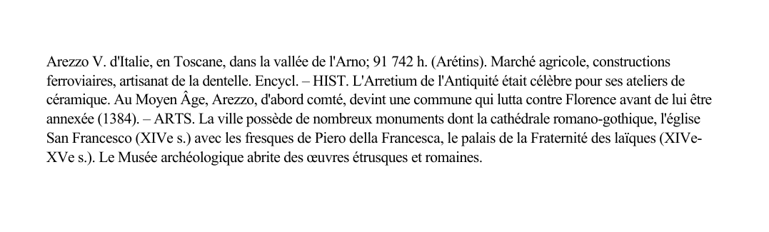 Prévisualisation du document Arezzo V.