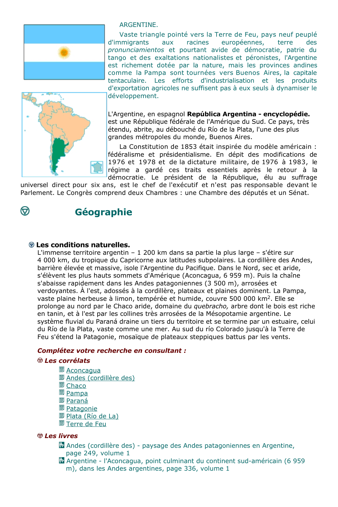 Prévisualisation du document ARGENTINE.