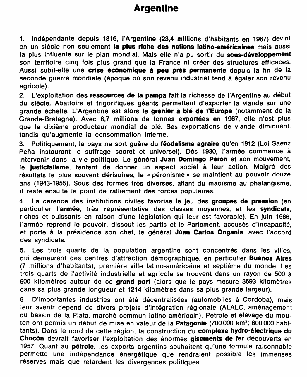 Prévisualisation du document Argentine