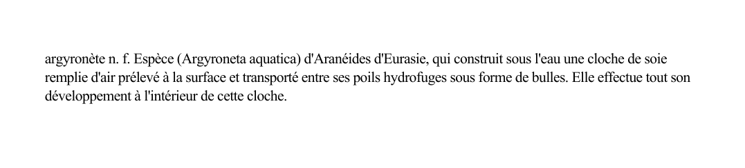 Prévisualisation du document argyronète n.