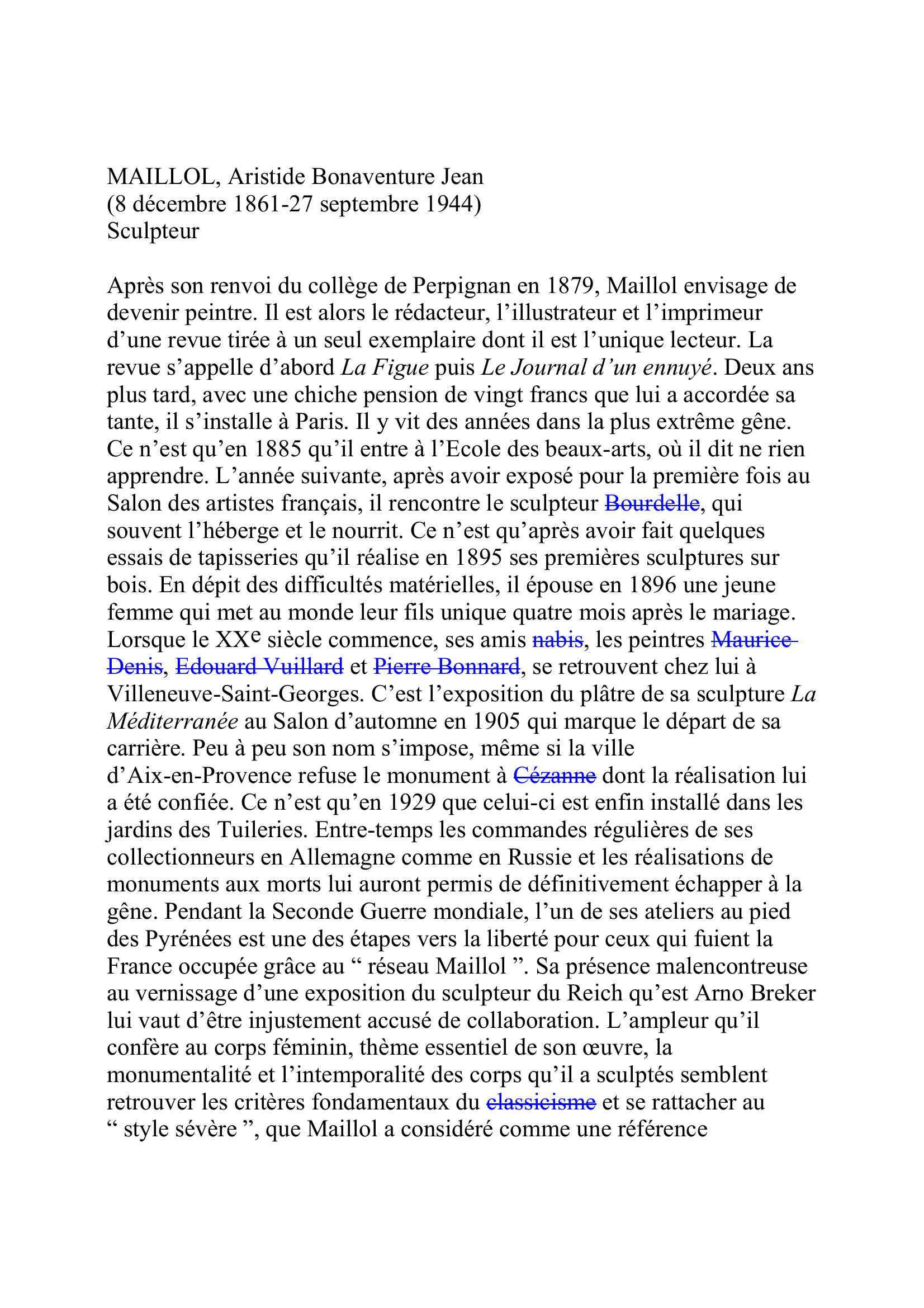 Prévisualisation du document Aristide Maillol