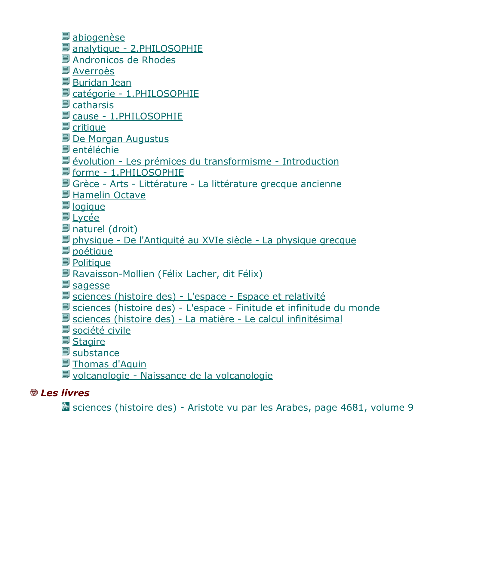 Prévisualisation du document Aristote - encyclopédie.