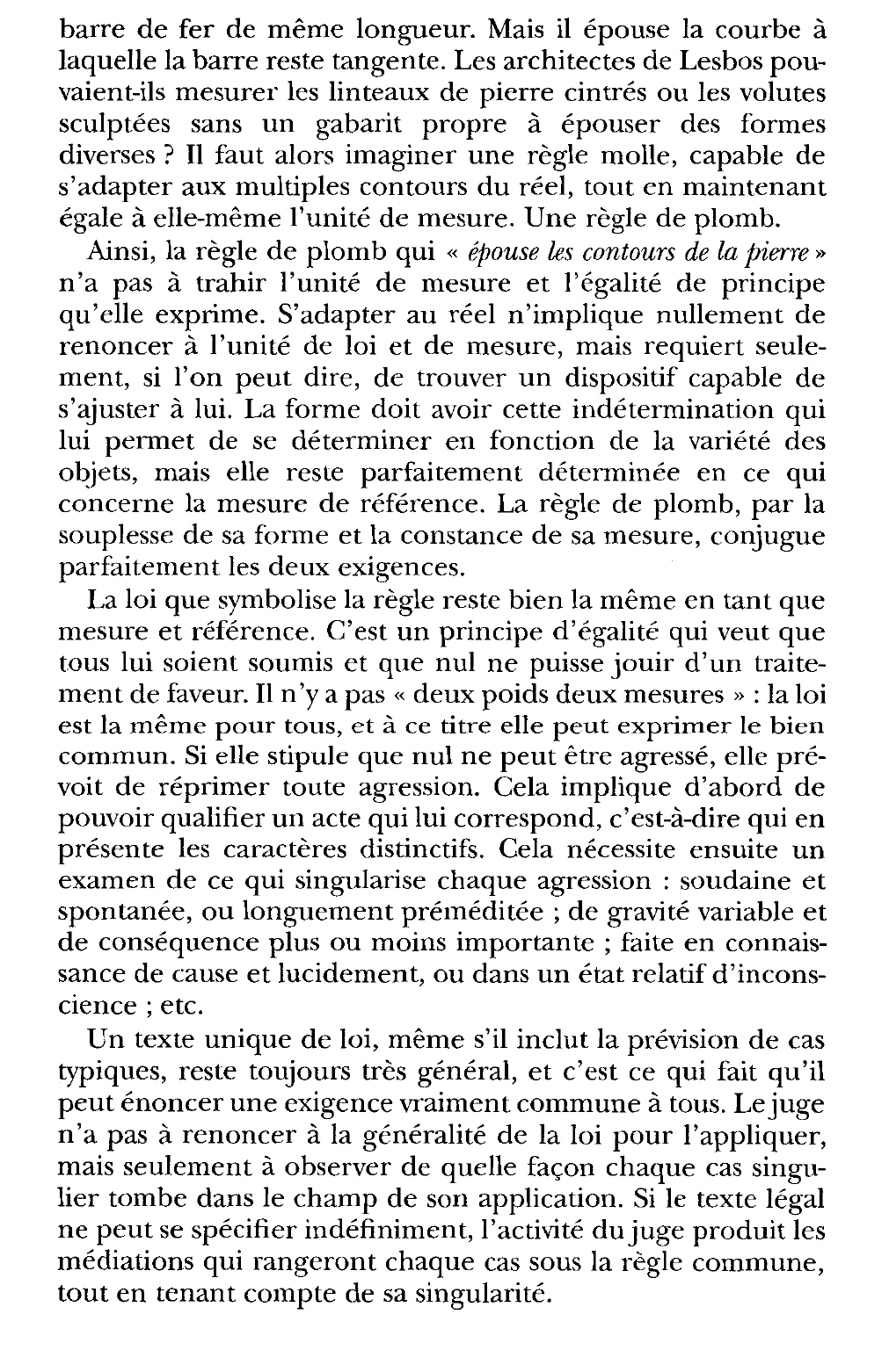 Prévisualisation du document Aristote, Éthique à Nicomaque, V, 14, 1137b,  trad. J. Tricot, Vrin