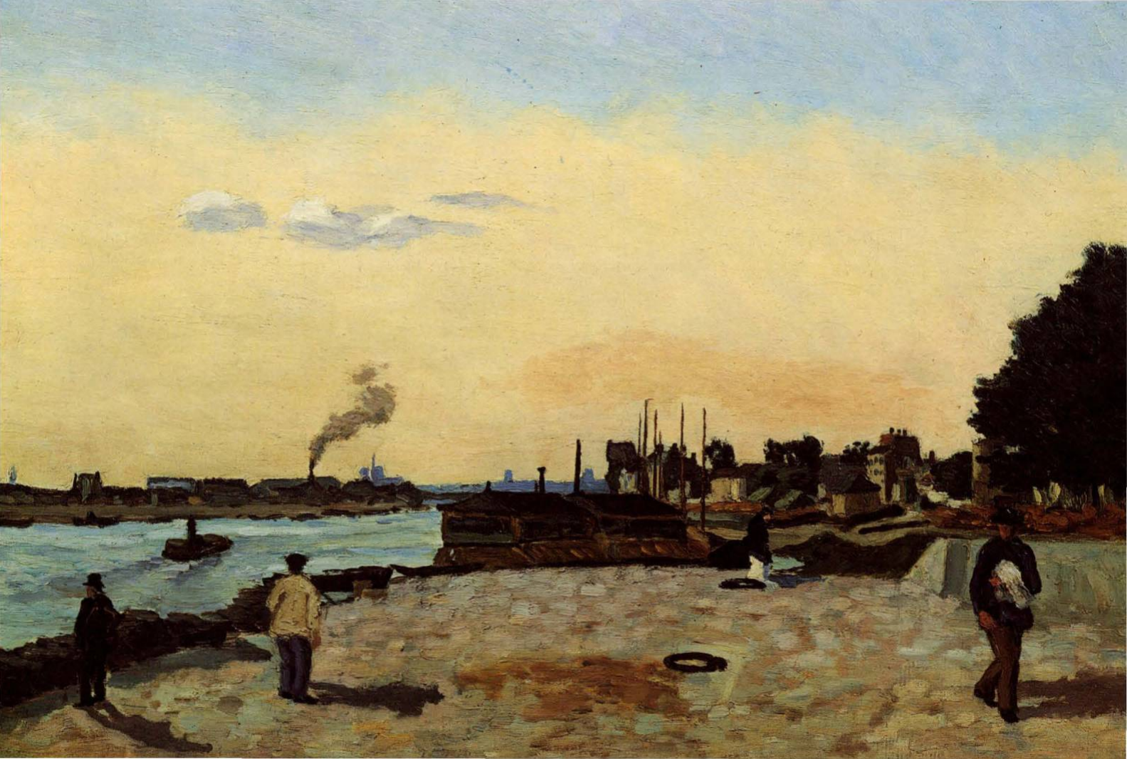 Prévisualisation du document Armand GUILLAUMIN:
LE QUAI DE BERCY (ANALYSE DU TABLEAU).