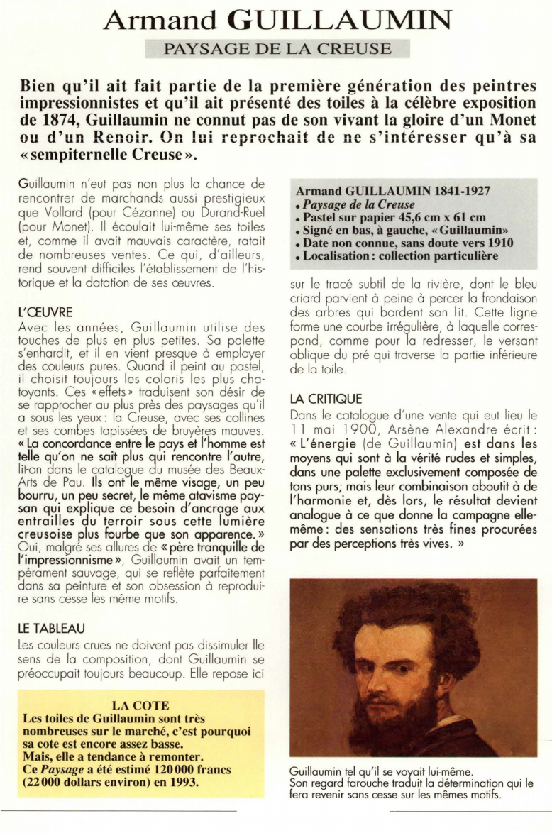 Prévisualisation du document Armand GUILLAUMIN:PAYSAGE DE LA CREUSE (analyse du tableau).