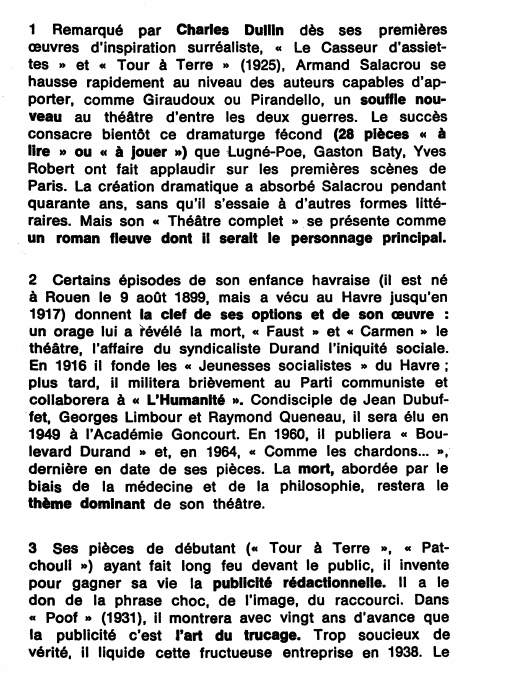 Prévisualisation du document Armand Salacrou