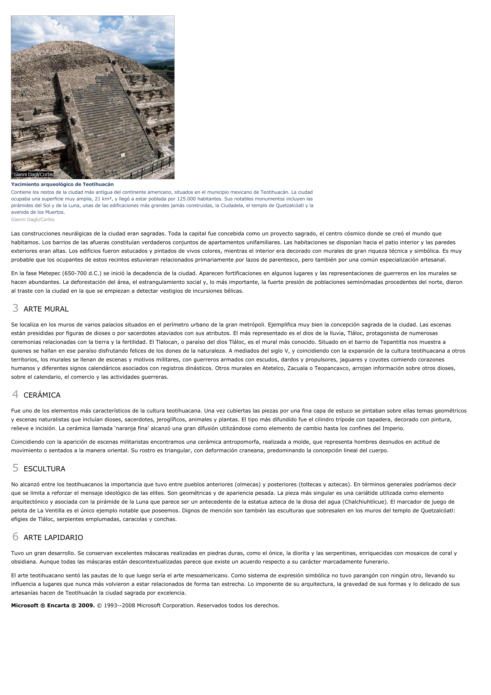 Prévisualisation du document Arte de Teotihuacán - historia.