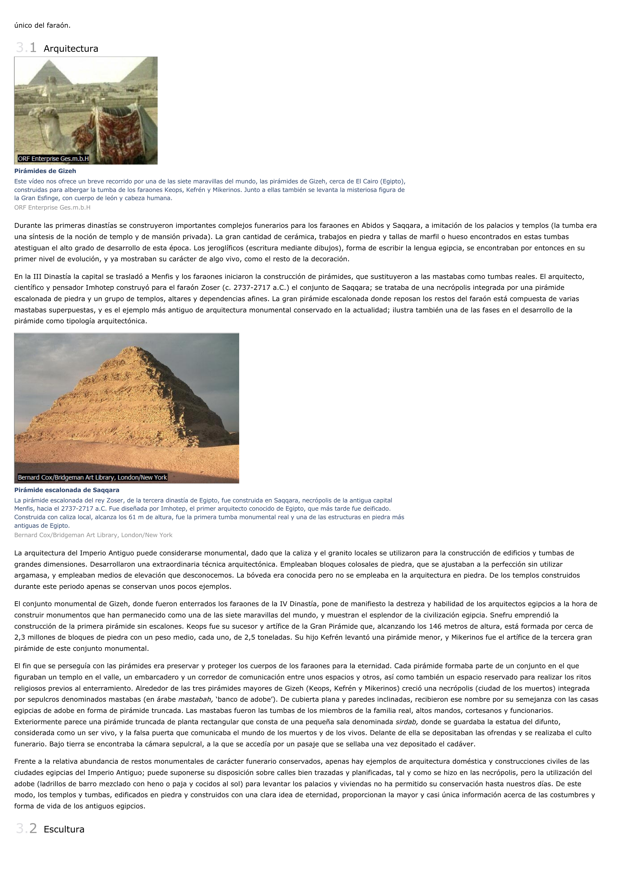 Prévisualisation du document Arte egipcio - historia.