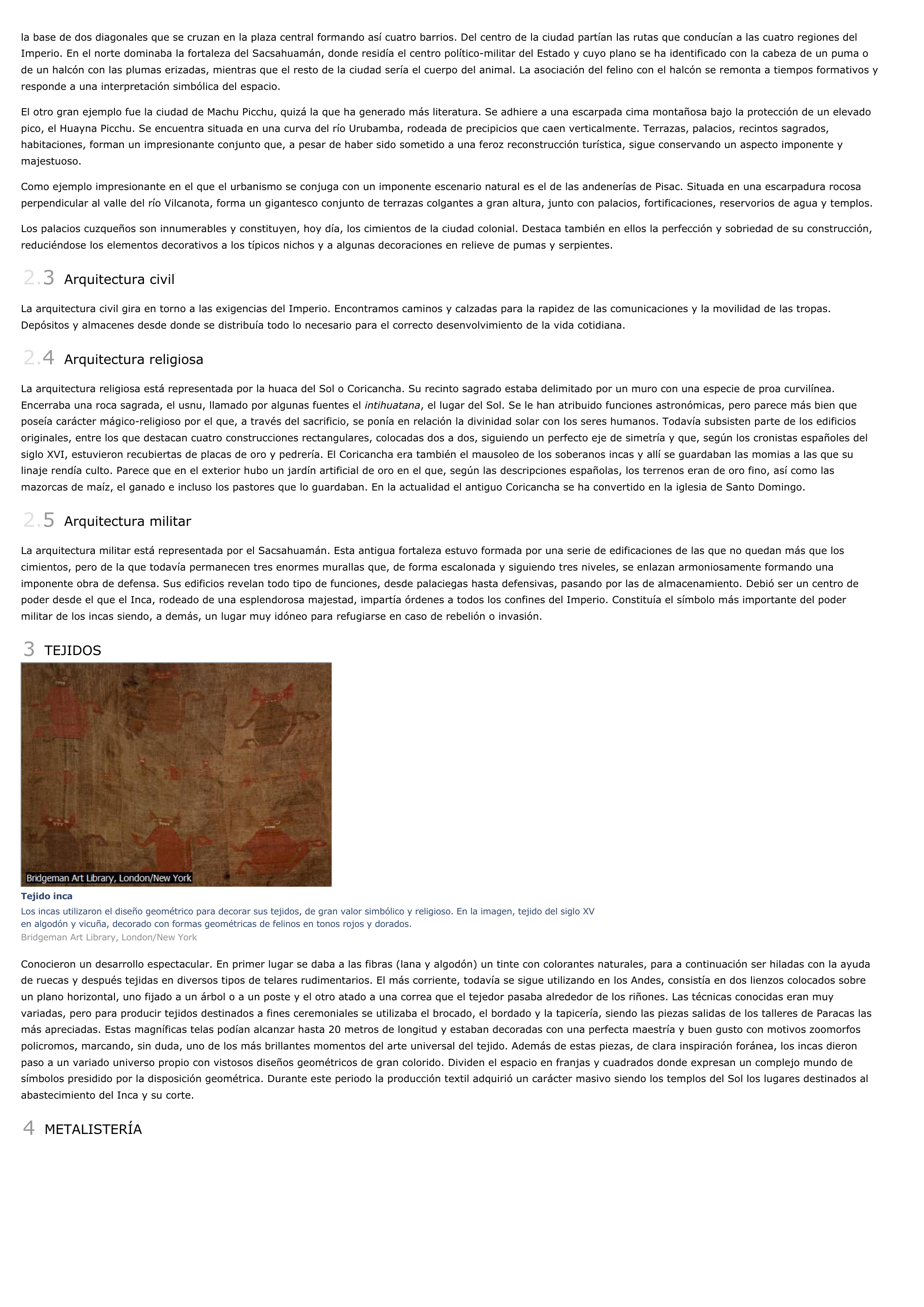 Prévisualisation du document Arte inca.