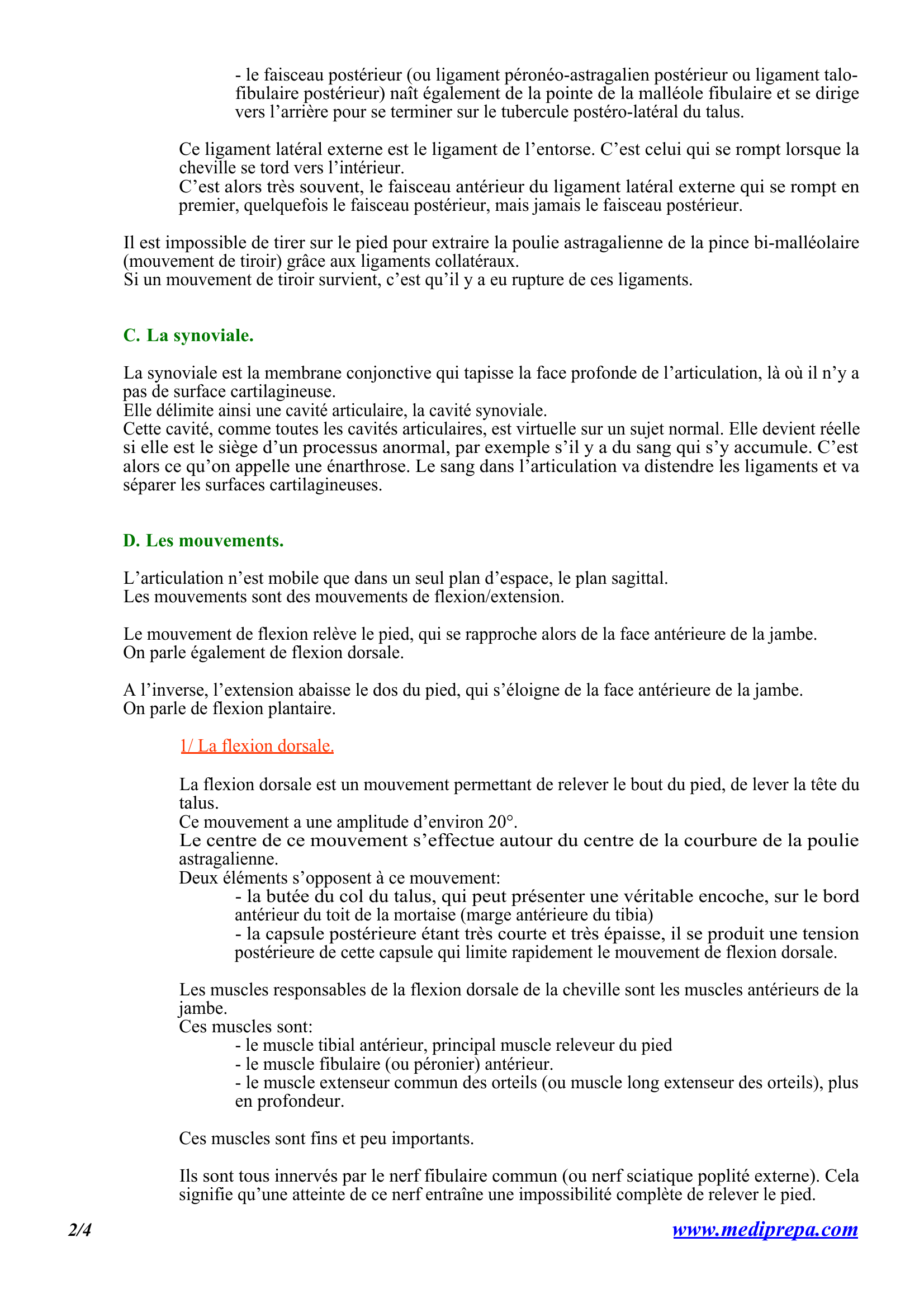 Prévisualisation du document ARTHROLOGIE DE LA CHEVILLE  (2)