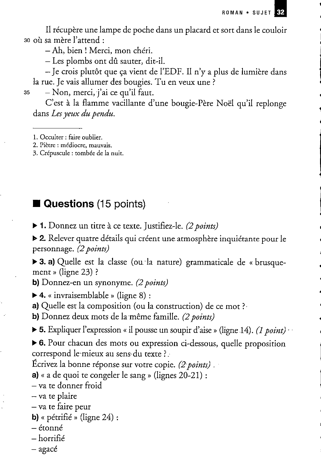 Prévisualisation du document Arthur Ténor  Le livre dont vous êtes la victime  - Sujet non corrigé