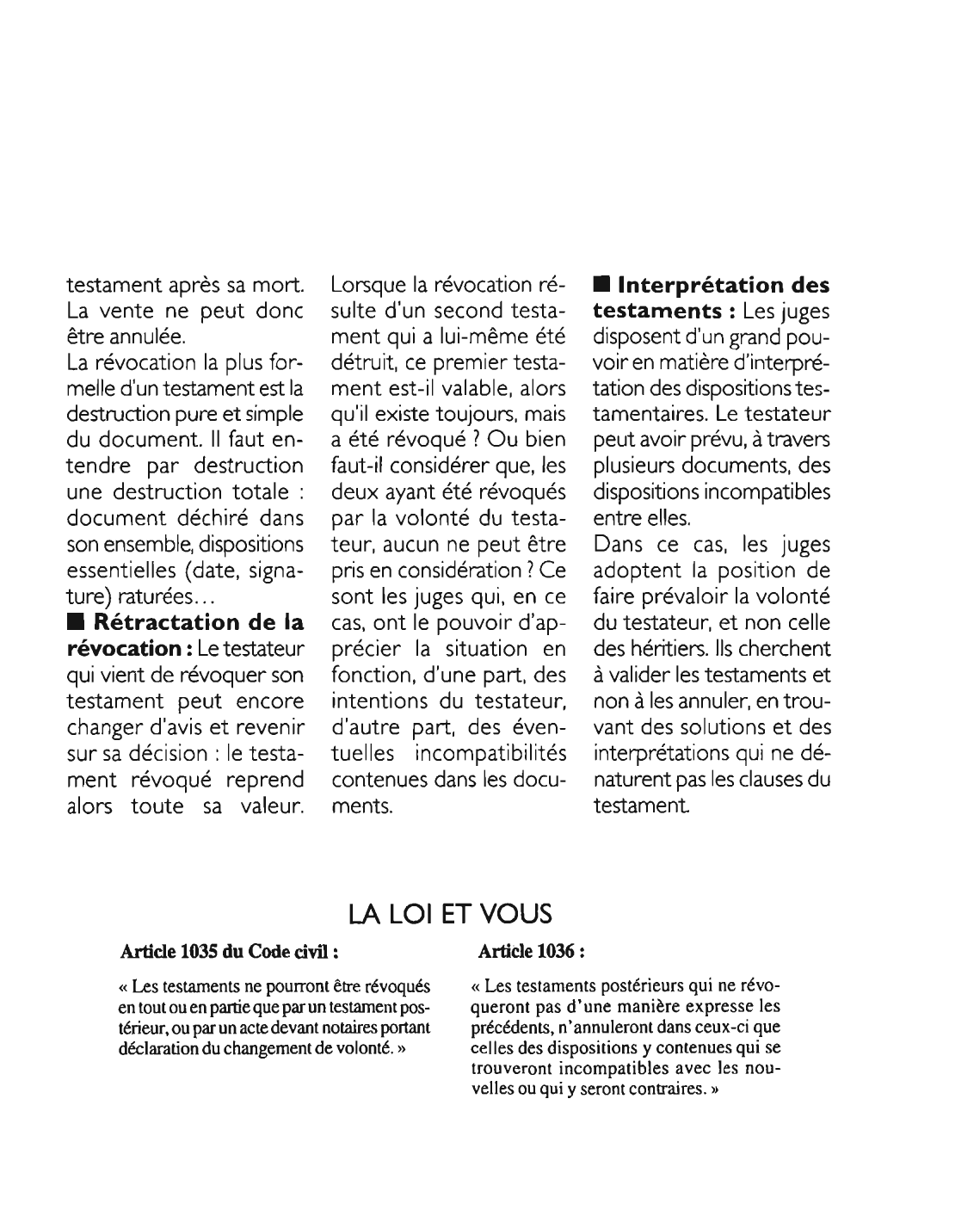 Prévisualisation du document Article 1035 du Code civil: commentaire
