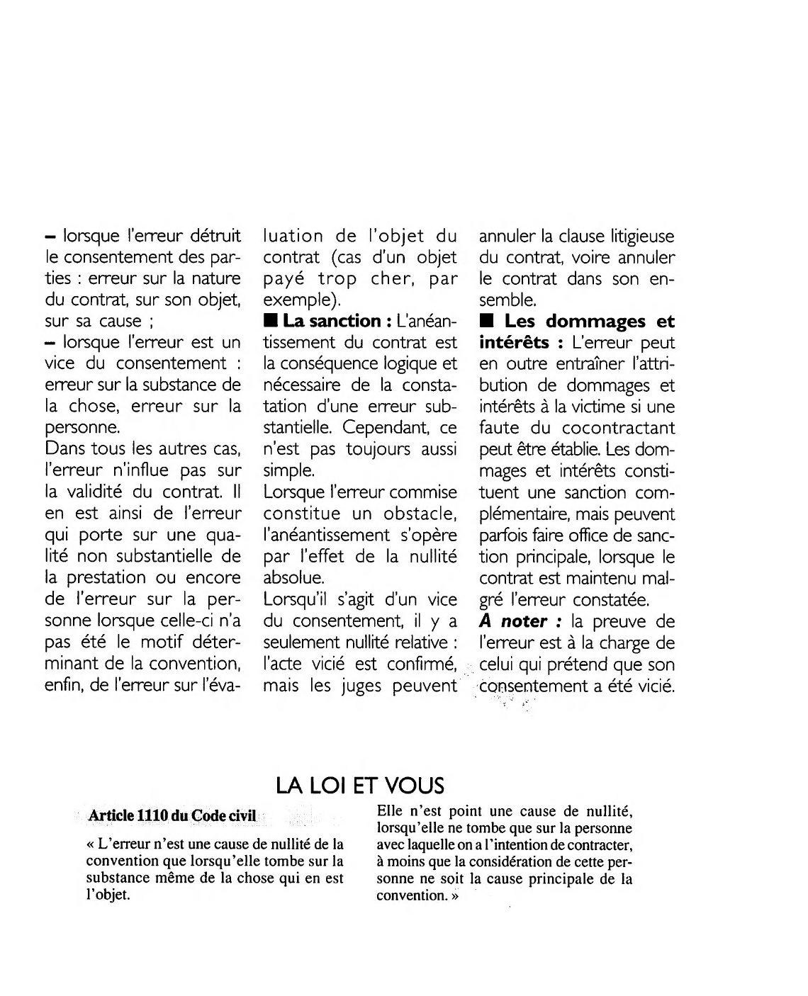 Prévisualisation du document Article 1110 du Code civil: commentaire