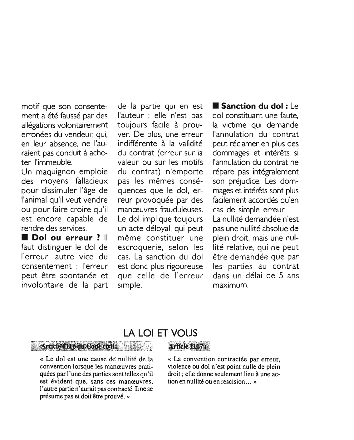 Prévisualisation du document Article 1116 du code civil: commentaire