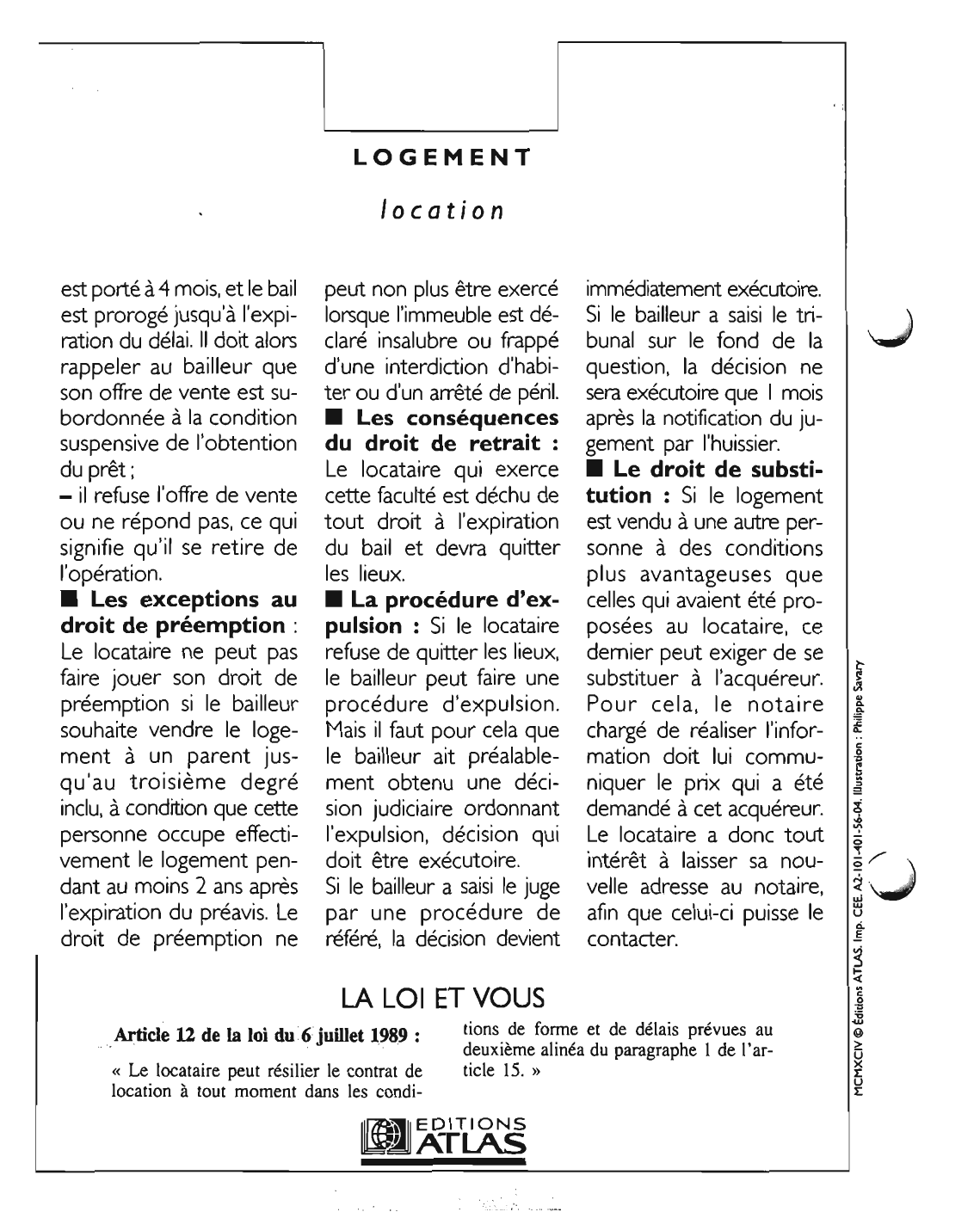 Prévisualisation du document Article 12 de la loi du 6 juillet 1989 : commentaire