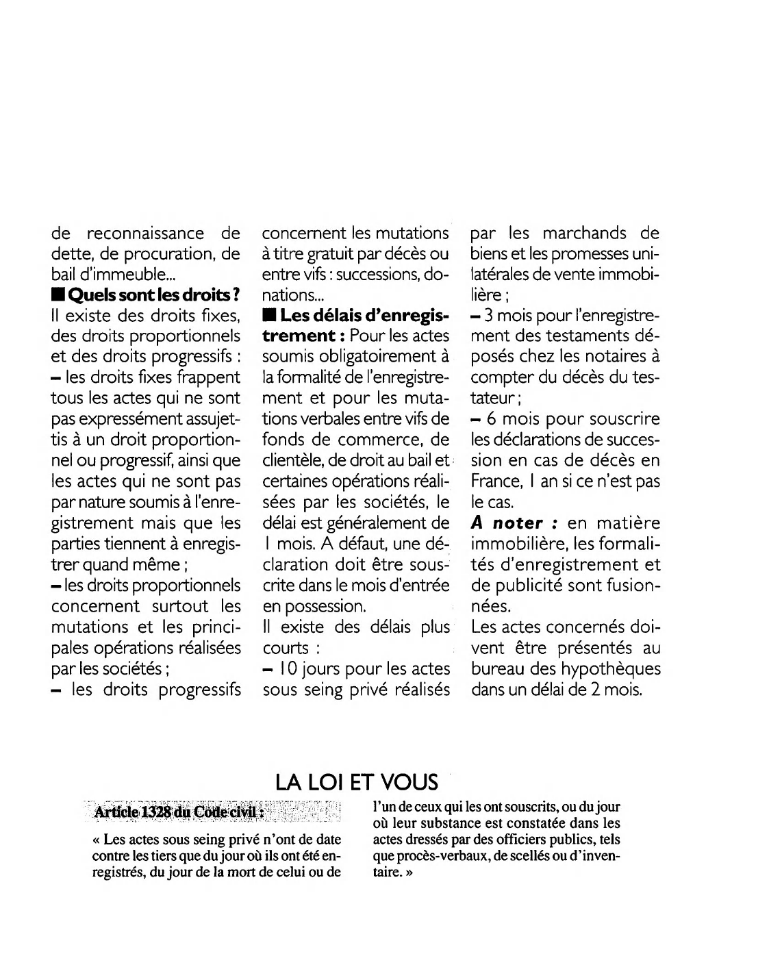 Prévisualisation du document Article 1328 du Code civil : commentaire