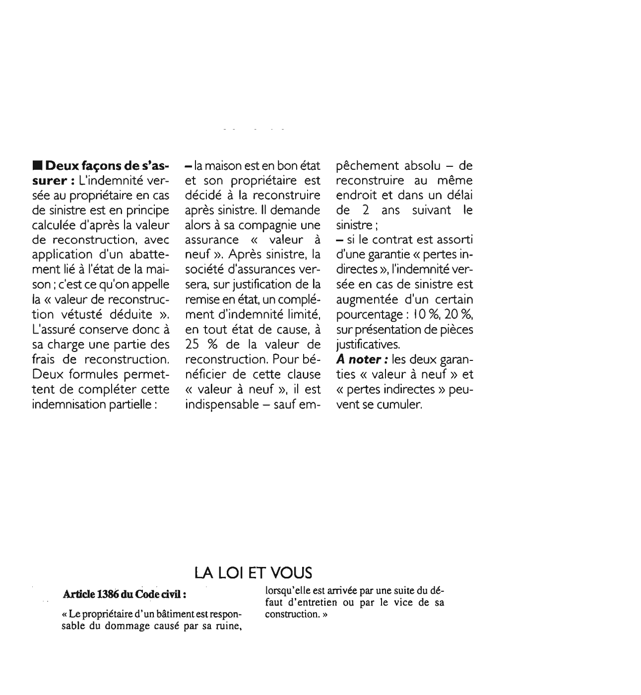 Prévisualisation du document Article 1386 du Code civil : commentaire