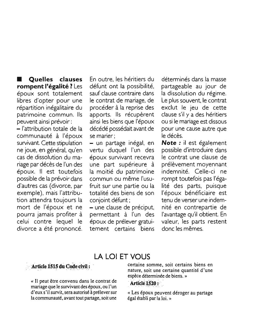 Prévisualisation du document Article 1515 du Code civil: commentaire